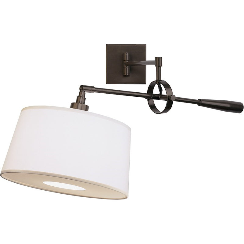OPEN BOX: Robert Abbey Real Simple 1 Lt 15" Wall Swinger, Dark Bronze - Z1819