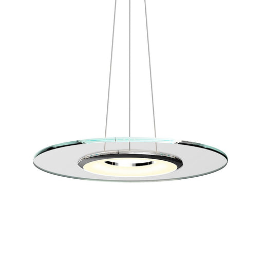 OPEN BOX ITEM: Sonneman Float 1 Light 24" LED Pendant, Polished Chrome