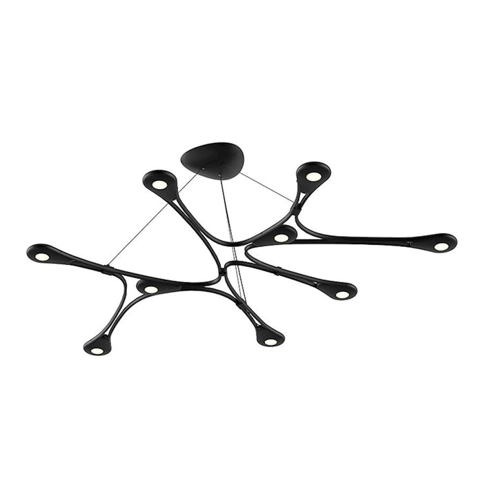 OPEN BOX: Sonneman Abstraction 9 Light LED Pendant, Satin Black - SM3274-25