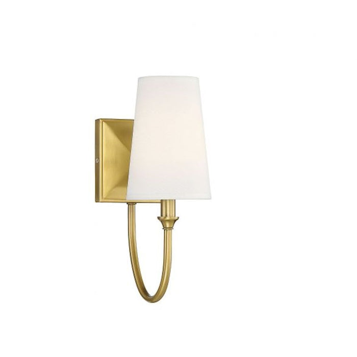 OPEN BOX: Savoy House Cameron 1-Light Wall Sconce, Warm Brass