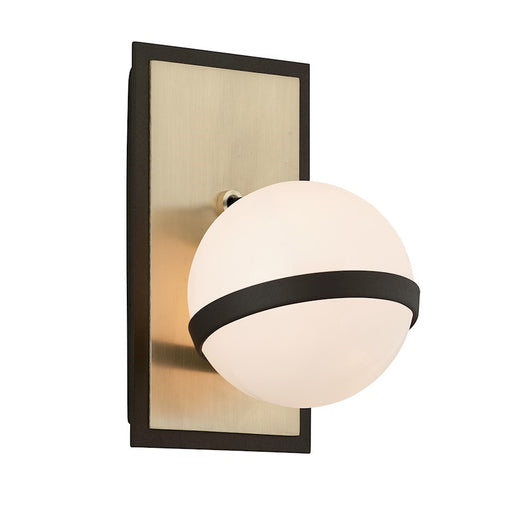 OPEN BOX: Troy Ace 1 Light Wall Sconce, Bronze Brushed Brass - TOB5301-TBZ-BBA