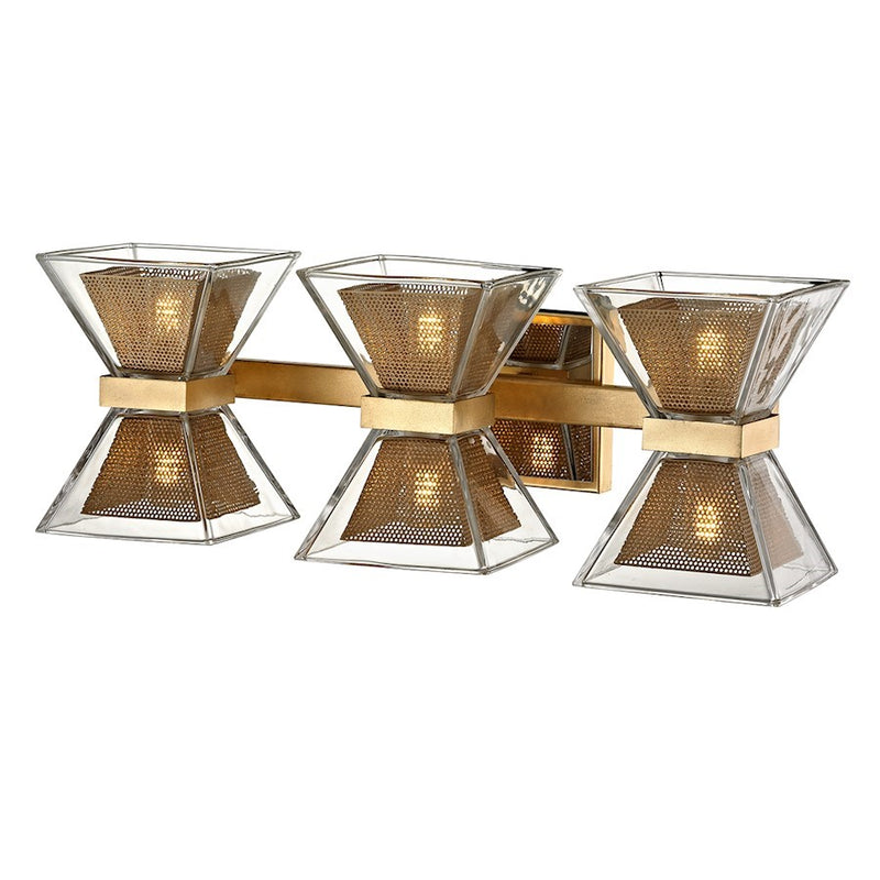 OPEN BOX: Troy Expression 6 Light Bath and Vanity, Gold Leaf - B5803-GL