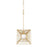 OPEN BOX: Varaluz Arcade 1 Light Pendant, French Gold/Gold/Clear - 366P01FG