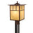 OPEN BOX ITEM: Vaxcel Mission 1 Light Outdoor Post, Bronze/Honey