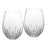 OPEN BOX ITEM: Waterford Lismore Nouveau Stemless Deep Red Wine, Pair