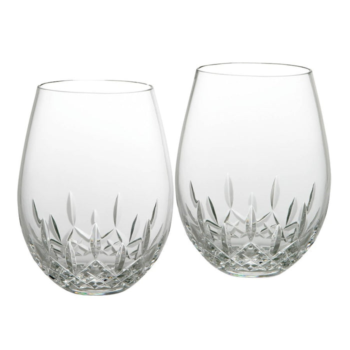 OPEN BOX ITEM: Waterford Lismore Nouveau Stemless Deep Red Wine, Pair