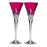 OPEN BOX ITEM: Waterford Lismore Pops Hot Pink Toasting Flute, Pair