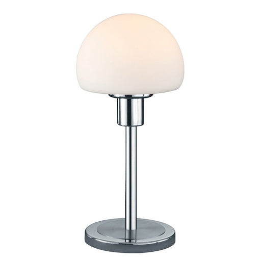 OPEN BOX: Arnsberg Wilhelm LED Table Lamp with Glass, Matte Nickel - 529210107