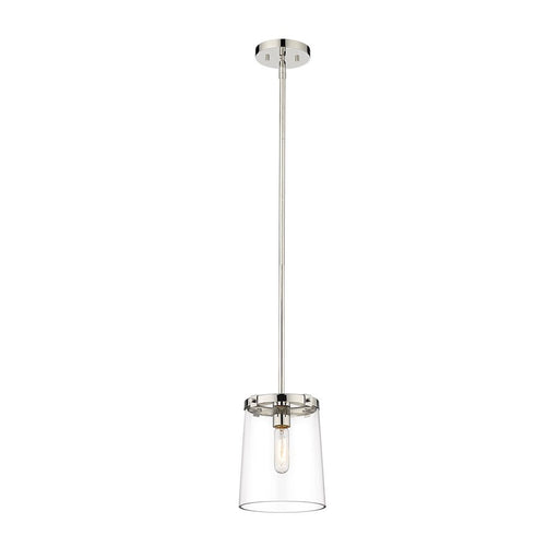 OPEN BOX: Z-Lite Callista 1 Light Mini Pendant, Nickel/Clear - ZL3032MP-PN