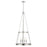 OPEN BOX: Z-Lite Prescott 4 Light Pendant, Polished Nickel/Clear