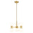 OPEN BOX: Z-Lite Artemis 6 Light Chandelier, Modern Gold/Matte Opal - 494-6MD