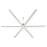 Quorum Zeus 120" Patio Fan, Satin Nickel