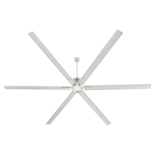 Quorum Zeus 120" Patio Fan, Satin Nickel
