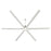 Quorum Zeus 120" Patio Fan, Satin Nickel