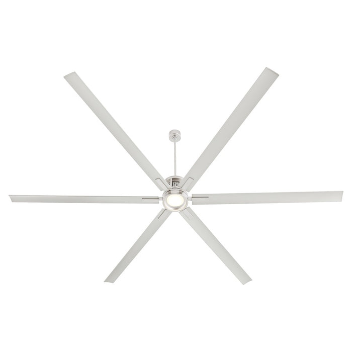 Quorum Zeus 120" Patio Fan, Satin Nickel