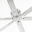 Quorum Zeus 120" Patio Fan, Satin Nickel