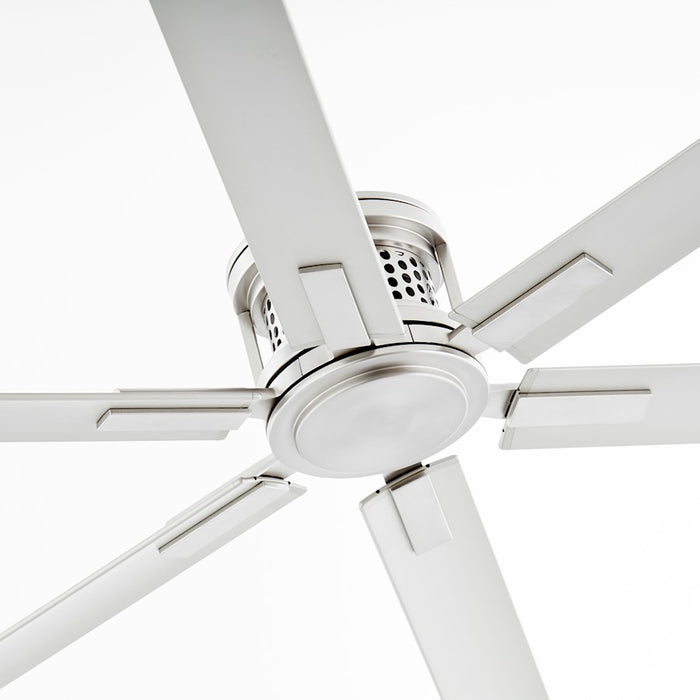 Quorum Zeus 120" Patio Fan, Satin Nickel