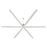 Quorum Zeus 120" Patio Fan, Satin Nickel