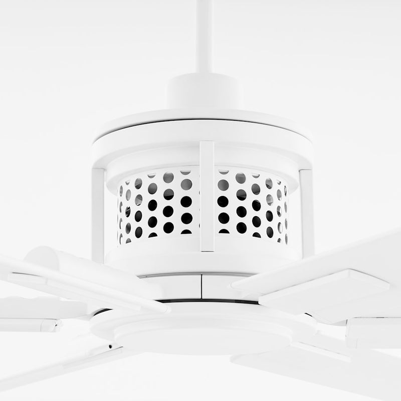 Quorum Zeus 120" Patio Fan, Studio White