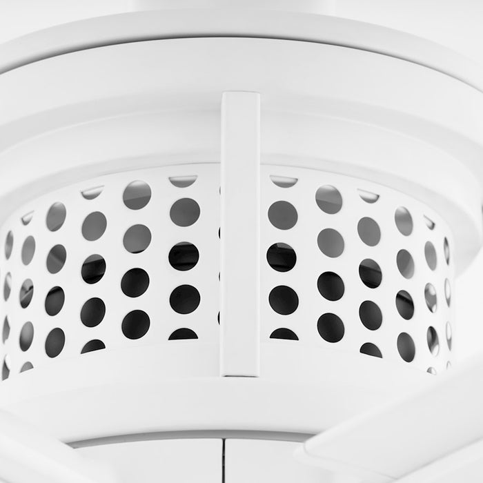 Quorum Zeus 120" Patio Fan, Studio White