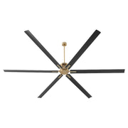 Quorum Zeus 120" Patio Fan, Aged Brass - 101206-80