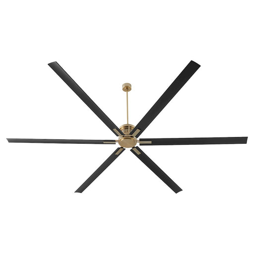 Quorum Zeus 120" Patio Fan, Aged Brass