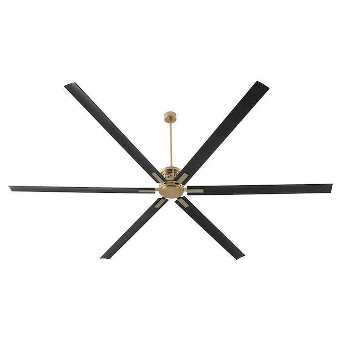 Quorum Zeus 120" Patio Fan, Aged Brass