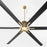 Quorum Zeus 120" Patio Fan, Aged Brass