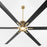 Quorum Zeus 120" Patio Fan, Aged Brass