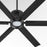 Quorum Zeus 65" Patio Fan, Matte Black
