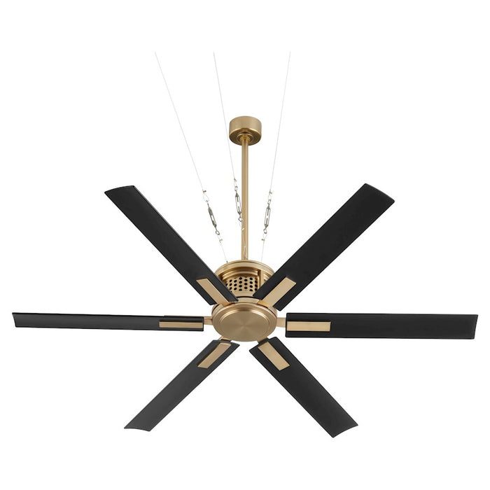 Quorum Zeus 65" Patio Fan, Aged Brass