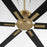 Quorum Zeus 65" Patio Fan, Aged Brass