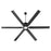 Quorum Zeus 80" Patio Fan, Matte Black