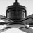 Quorum Zeus 80" Patio Fan, Matte Black