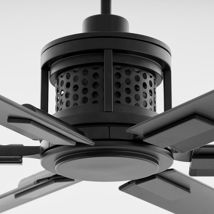 Quorum Zeus 80" Patio Fan, Matte Black
