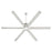 Quorum Zeus 80" Patio Fan, Satin Nickel
