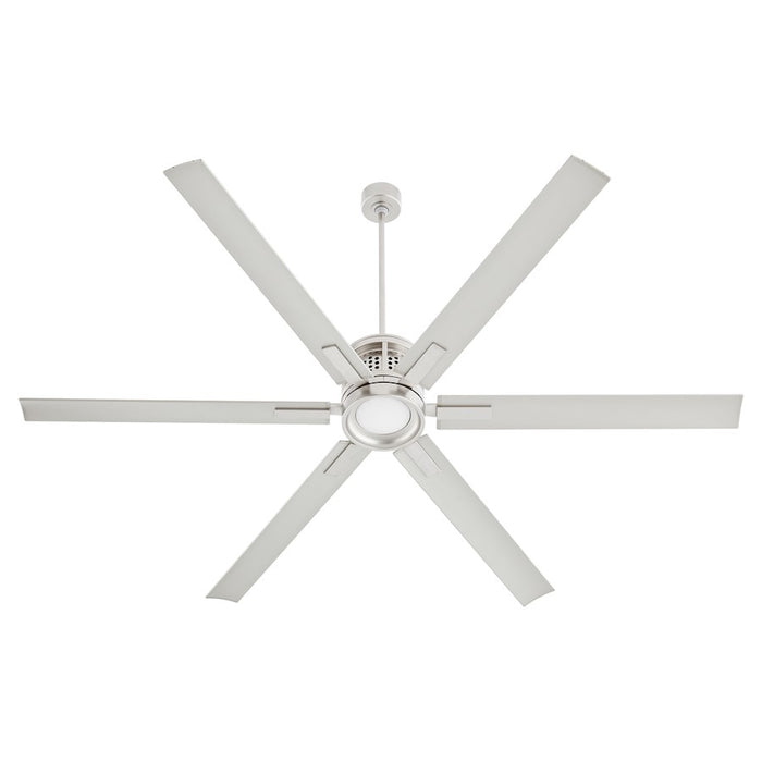 Quorum Zeus 80" Patio Fan, Satin Nickel