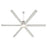 Quorum Zeus 80" Patio Fan, Satin Nickel
