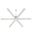 Quorum Zeus 80" Patio Fan, Satin Nickel