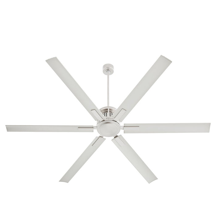 Quorum Zeus 80" Patio Fan, Satin Nickel