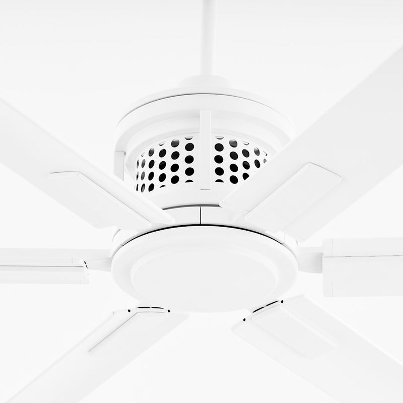 Quorum Zeus 80" Patio Fan, Studio White