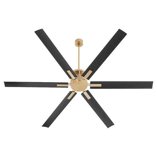 Quorum Zeus 80" Patio Fan, Aged Brass - 10806-80