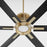 Quorum Zeus 80" Patio Fan, Aged Brass