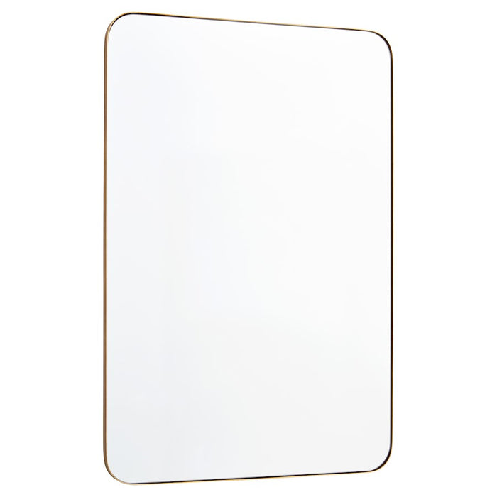 Quorum 24X36 Stadium Mirror, Gold - 12-2436-21