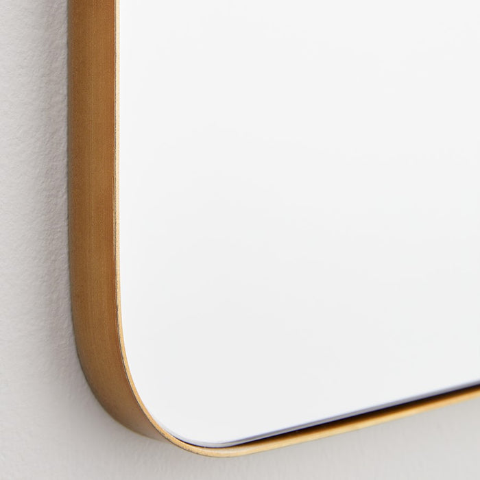 Quorum 24X36 Stadium Mirror, Gold