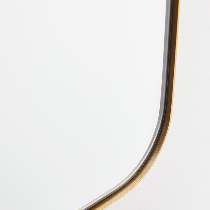 Quorum 24X36 Stadium Mirror, Gold