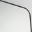 Quorum 24X36 Stadium Mirror, Matte Black