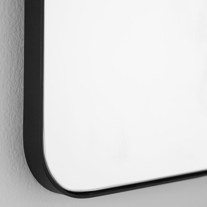 Quorum 24X36 Stadium Mirror, Matte Black