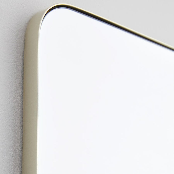 Quorum 24X36 Stadium Mirror, Silver