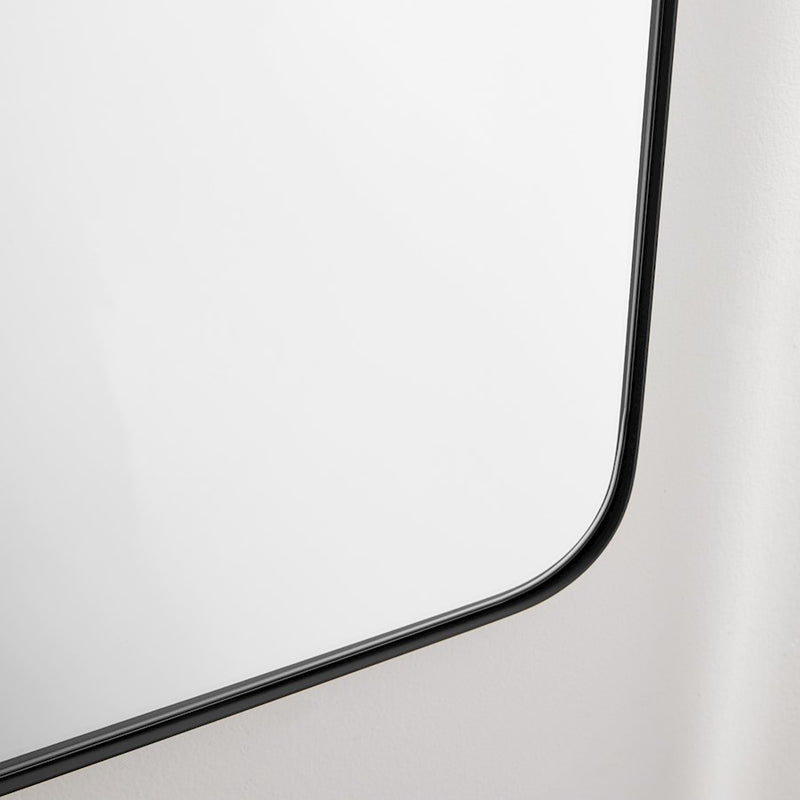 Quorum 30X40 Stadium Mirror, Matte Black